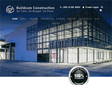 Tablet Screenshot of buildcomconstructionwa.com.au